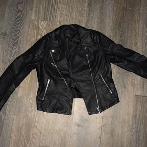 Black Leather Biker Jacket